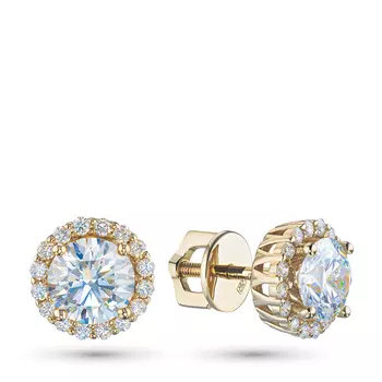 Пусеты из желтого золота э0312пс04191700_white