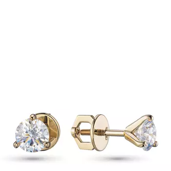 Пусеты из желтого золота э0312пс04202488_white