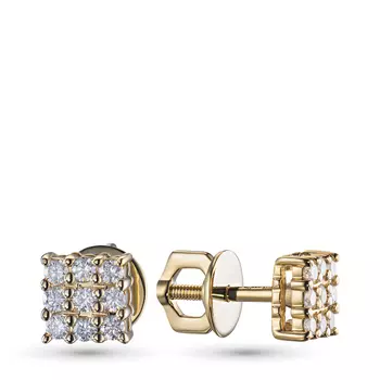 Пусеты из желтого золота э0312пс04210659_white