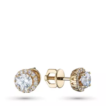 Пусеты из желтого золота э0312пс07210002