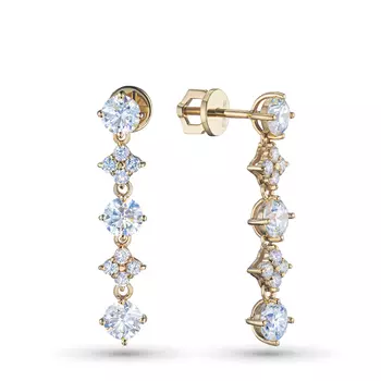 Пусеты из желтого золота э0312пс07240373_white