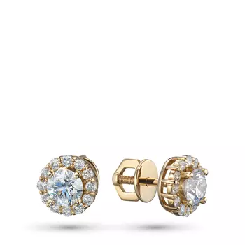 Пусеты из желтого золота э0312пс08191360_white