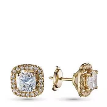 Пусеты из желтого золота э0312пс10220616_white