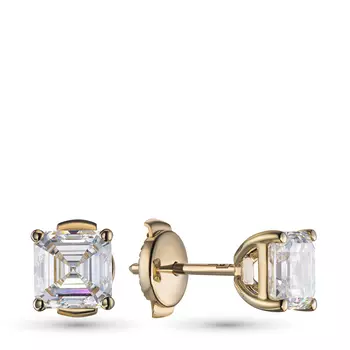 Пусеты из желтого золота э0312пс10220623