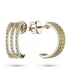 Пусеты из желтого золота с бриллиантами э0301пс02144200