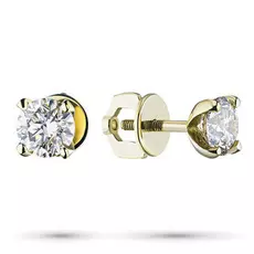 Пусеты из желтого золота с бриллиантами э0301пс11102400