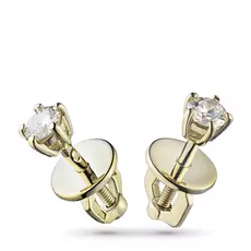 Пусеты из желтого золота с бриллиантом э0301пс07152900