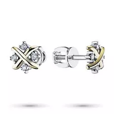 Пусеты из золота с бриллиантом нал10с091712