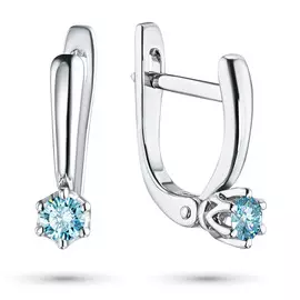 Серьги из белого золота э0912с_0719036_blue
