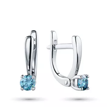 Серьги из белого золота э0912сг02164000_blue