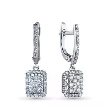 Серьги из белого золота э0912сг03210108_white