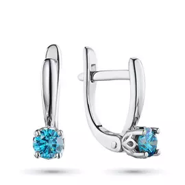 Серьги из белого золота э0912сг04160900_blue