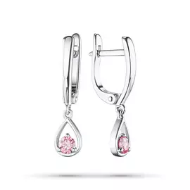 Серьги из белого золота э0912сг04190600_pink