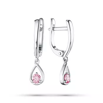 Серьги из белого золота э0912сг04190600_pink
