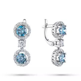 Серьги из белого золота э0912сг04211049