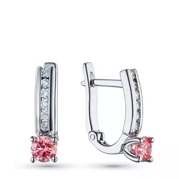 Серьги из белого золота э0912сг05090500_pink