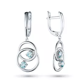 Серьги из белого золота э0912сг07211007_blue