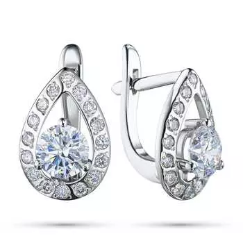 Серьги из белого золота э0912сг08071300_white