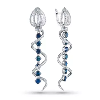 Серьги из белого золота э4002сг06240380
