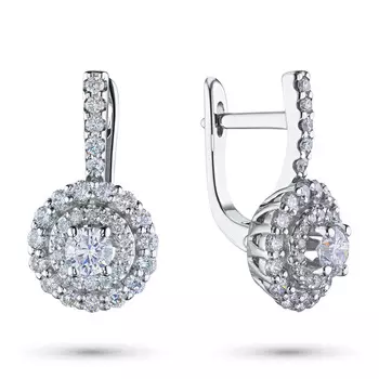 Серьги из белого золота э4712сг02185000