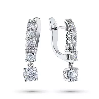 Серьги из белого золота э4712сг03141500