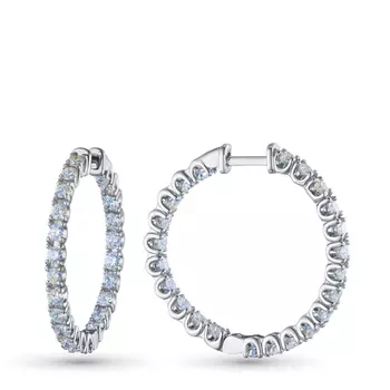 Серьги из белого золота э4712сг03210906