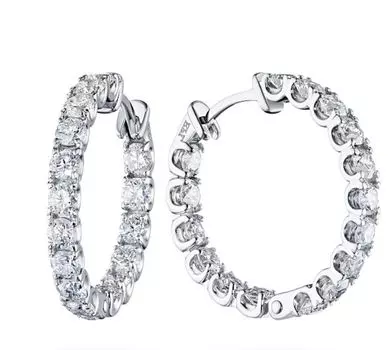 Серьги из белого золота э4712сг06200909