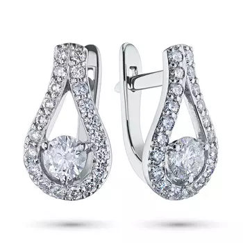 Серьги из белого золота э4712сг08181900