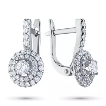 Серьги из белого золота э4712сг08184800