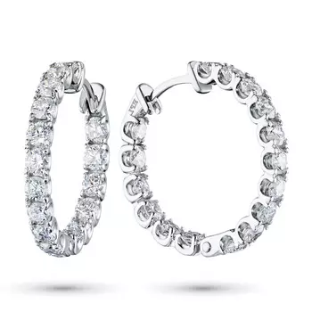 Серьги из белого золота э4712сг09200957