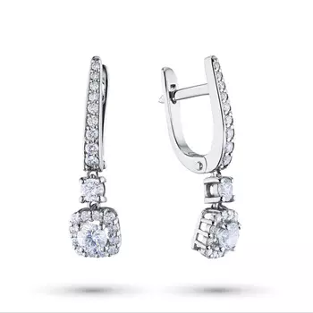 Серьги из белого золота э4712сг12183500