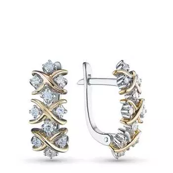 Серьги из белого золота э4812сг09210303_white