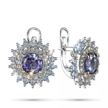 Серьги из белого золота э4884сг04250363_white