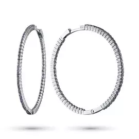 Серьги из белого золота с аметистами э0907сг01204510