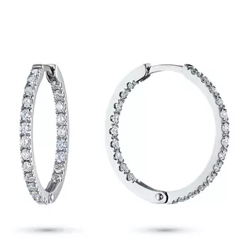 Серьги из белого золота с бриллиантами э0901сг05153000