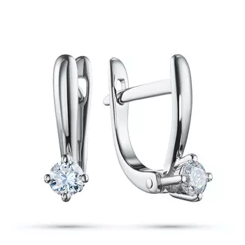 Серьги из белого золота с бриллиантами э0901сг07200216