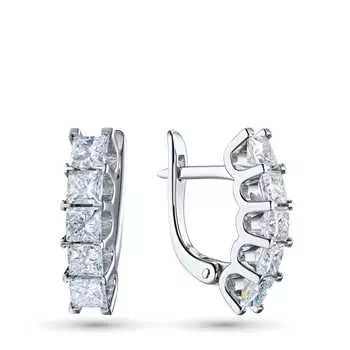 Серьги из белого золота с бриллиантами э0901сг06220625