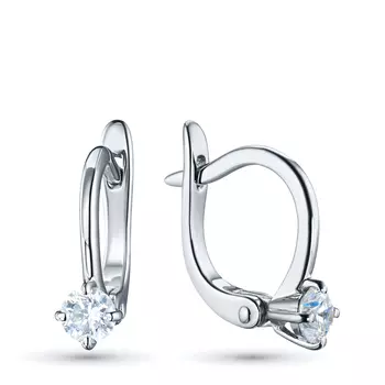 Серьги из белого золота с бриллиантами э0901сг08220751