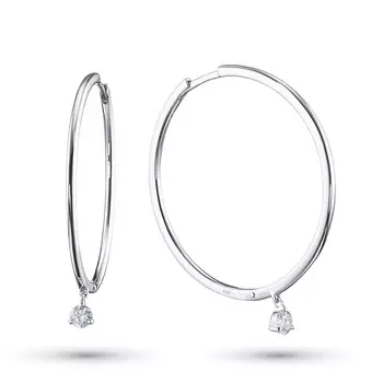 Серьги из белого золота с бриллиантами э4001сг06200859