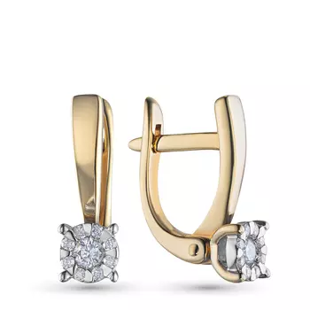 Серьги из белого золота с бриллиантами э4801сг07176900