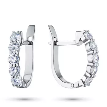 Серьги из белого золота с бриллиантами э0901сг03142100