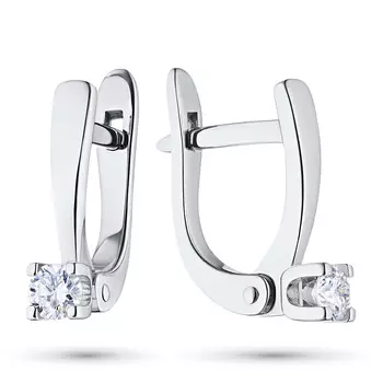 Серьги из белого золота с бриллиантами э4001сг03154900
