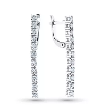 Серьги из белого золота с бриллиантами э0901сг07190510