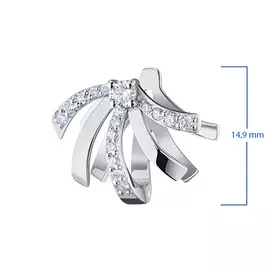 Серьги из белого золота с бриллиантами э0901сг04202177