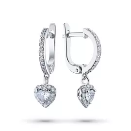 Серьги из белого золота с бриллиантами э0901сг04199800