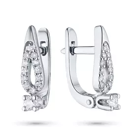 Серьги из белого золота с бриллиантами э0901сг02184800
