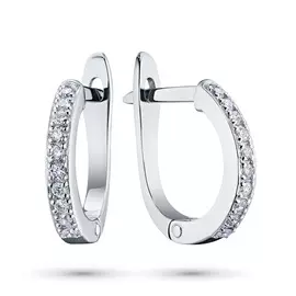 Серьги из белого золота с бриллиантами э0901сг03080400