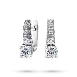 Серьги из белого золота с бриллиантами э0901сг03171700