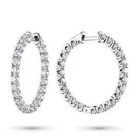 Серьги из белого золота с бриллиантами э0901сг03210906