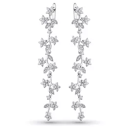Серьги из белого золота с бриллиантами э0901сг04180700